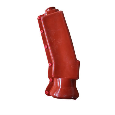 Luva protetora de borracha resistente ao calor flexível vermelha para a bucha do transformador